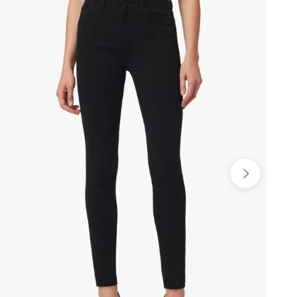 Joe’s Jeans "The Charlie" High Rise Black Skinny with Stripes EUC - Picture 2 of 8